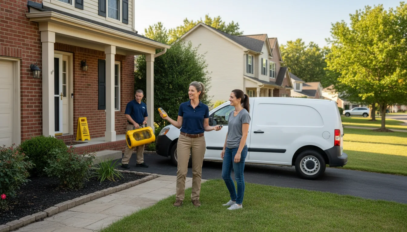 Residential water damage restoration in Harrison, NE